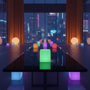 Sillon Lounge Puff Sala Iluminada Cubo Led Rgb <strong>Glow</strong> <strong>Cube</strong> - Product Image 2