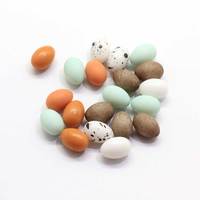 Resin3D miniatura huevos de Pascua Feliz Pascua decoración pájaro pintado huevos de Paloma DIY niños regalo Favor decoración de fiesta de Pascua