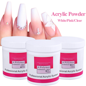 Professional 3D Carving Nude Clear <strong>Acrylic</strong> Powder <strong>Set</strong> 120g 2oz Private Label OEM ODM Nail Art Extension <strong>Acrylic</strong> Powders Vendors - Product Image 1