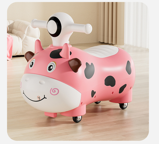 Cheap Electric Baby Swing Ride-On Car with Four Plastic Wheels Music & Light Scooter for Kids