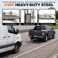 Barre de remorquage robuste et réglable en acier de 3 à 50 tonnes pour camping-car, remorquage à plat, camion de récupération, voiture, SUV - Vente en gros