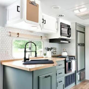 Custom Modern Campervan Storage <b>Cupboards</b> Furniture Plywood Unit Modular Multi Function Rv Camper Kit Kitchen Cabinets China 3D - Product Image 6
