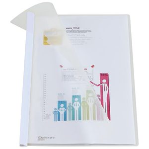 Comix Report Folder A4 <b>Drawer</b> Type 20 Reports 5 Pack Plastic Opaque <b>File</b> Storage - Product Image 2