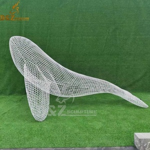 รูปปั้นปลาวาฬสแตนเลส<span class=keywords><strong>ไฟ</strong></span> LED ทำจากเหล็กทำโครงการขนาดใหญ่ที่ได้รับความนิยม - Product Image 1