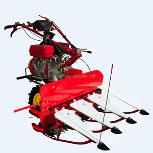 Meiqi 188-4 Rice and Wheat Reaper Multifunction Automatic Walking Tractor Reaper Mini Rice Wheat Harvester New Small Combine