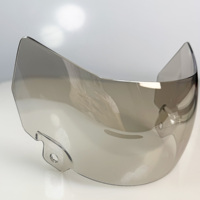 Visière de casque de football OEM personnalisée anti-buée et anti-rayures, transparente, fumée ou teintée, pour équipes de football américain, vente en gros