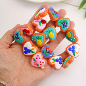 แก้วแลมป์เวิร์คหลายสี GP0991สับปะรดเชอร์รี่เห็ดผลไม้ลูกปัดรูปหัวใจสำหรับ<span class=keywords><strong>ทำ</strong></span>เครื่องประดับ - Product Image 1