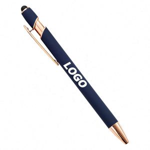 Customizable Aluminum <b>Push</b> Ballpoint Pens - Sleek Metal Ink Pens Perfect for Promotions and Giveaways - Product Image 1