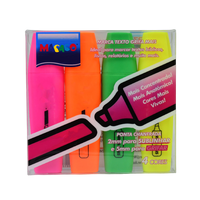 Stylo marqueur MACACO simple, grande capacité, à tête inclinée, avec encre fluorescente
