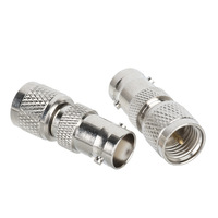 Adaptador coaxial recto BNC hembra a adaptador macho MINI UHF