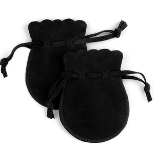 Pochette à bijoux en velours style gourde, plusieurs couleurs au choix, sac à cordon portable pour collection de pendentifs, boucles d'oreilles et bibelots. - Product Image 6