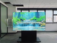 Mur vidéo LCD 4K ultra-fin de 55 pouces avec cadre de 0,88 mm, luminosité de 700 cd/m² et garantie d'un an pour les salles de sécurité et de réunion
