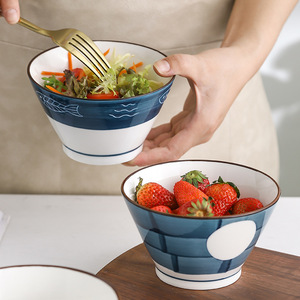 Tazón de Porcelana Fina Estilo Americano con Patas Altas para el Hogar y Restaurantes, Ideal para Arroz, Postres, Frutas, Ensaladas, Desayunos y Avena - Product Image 3