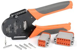 Sertisseuse à barillet fermé à 4 voies, type à 8 empreintes pour contacts solides Deutsch calibre 14, 16 et 18 (IWD-16) - Product Image 3