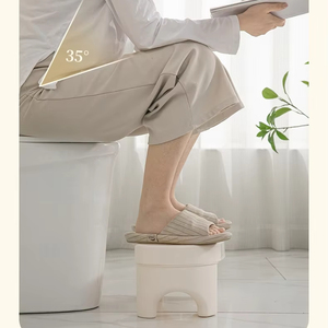 Elderly Chair Toilet Wheel <b>Stool</b> Non-Slip Foldable Squat <b>Stool</b> <b>for</b> <b>Bathroom</b> Easy Walk & Step WC Feature - Product Image 2