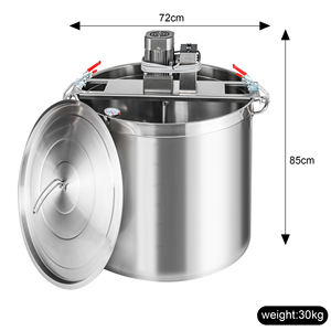 Mezcladora Eléctrica Comercial Automática para Alimentos, Aceite, Pimienta, Chile, Tomate, Azúcar, Salsas, Mermeladas, Sopas, Máquina para Remover y Cocinar en Ollas Calientes - Product Image 3