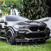 G06 Juego de 4 Piezas de Divisores Delanteros para Parachoques de Coche, ABS Negro Brillante, para BMW X6 G06, Accesorios para Kit de Carrocería 2020 2021 2022 2023