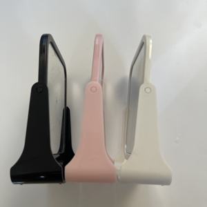 Miroir de maquillage de bureau en plastique carré rotatif classique portable miroir de courtoisie rotatif - Product Image 3