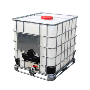 Cage en acier de 1000 litres en plastique vin <span class=keywords><strong>eau</strong></span> Cubitainer Ibc réservoir produit blanc ibc réservoir utilisé réservoir d'huile pour restaurant - Product Image 1