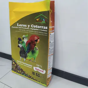 Sacs d'emballage de graines pour oiseaux 20kg 25kg 50kg PP tissé nourriture sèche pour oiseaux