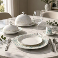 PITO Assiettes à dîner en céramique moderne de luxe en porcelaine osseuse, ensemble d'assiettes en céramique, vaisselle, ensemble d'assiettes à dîner