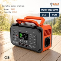 Station d'alimentation portable 300W - Onde sinusoïdale pure, batterie lithium-ion, pompe à air, gonfleur de pneus, affichage LED, camping en plein air, fabrication directe OEM/ODM