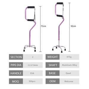 Novelty formal four legs <span class=keywords><strong>classic</strong></span> elderly Quad canes walking sticks - Product Image 2