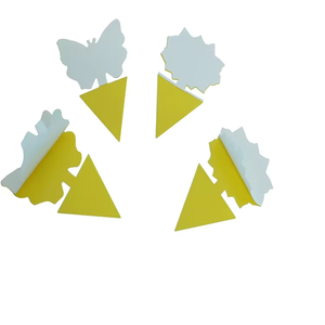 Hai mặt bảng màu vàng dính bảng Bướm hình hoa bẫy côn trùng bẫy côn trùng làm vườn hoa bẫy ruồi - Product Image 6