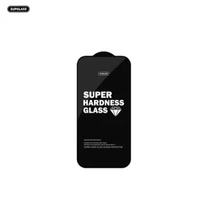 Superglass XC-11 Full Coverage 0.4mm Anti-Dust 3D Hyperradian Super Hardness Tempered Glass Screen Protector For Iphone 15/14