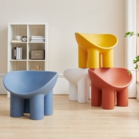 Tabouret de salon, de chambre à coucher ou de salle de séjour, en forme de pattes d'éléphant colorées, de dessin animé, écologique, imperméable et durable, très vendu