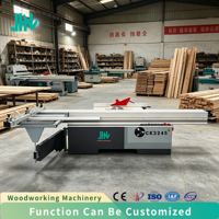Scie à panneaux JHM-CK3245, table de 3000 mm, machine de découpe de précision du bois avec double moteur 5,5+1,1 KW pour atelier de travail du bois, usage intensif