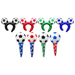 Vente en gros usine : <span class=keywords><strong>Ensemble</strong></span> de 8 ballons de célébration en aluminium en forme de bâton, thème football, pour le soutien des équipes - Product Image 2