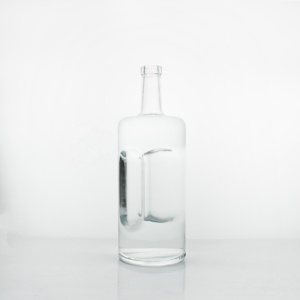 Botella de vidrio vacía de 1 litro, 1,75 litros, para <span class=keywords><strong>Vodka</strong></span>, esmerilado, gran oferta - Product Image 3