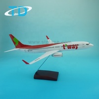 Modèle d'avion Boeing 737-800 B737-800 en résine synthétique, échelle 1/100, 39,5 cm, personnalisable, simulation réduite, cadeau d'affaires, fourni par l'usine