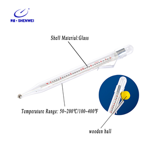 SWキッチンキャンディーフライ温度計ポットクリップ付き203mmガラスプローブ温度計グリル用キャンディー温度計 - Product Image 4