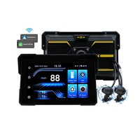 Usine 7 "écran de navigation de moto étanche à l'eau sans fil Carplay Android Auto GPS G-sensor moto Carplay