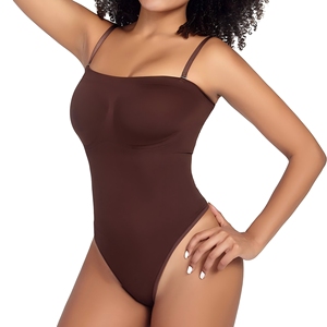 Body sculptant sexy sans couture pour femme, rehausseur de fesses, amincissant les cuisses, lissant, à entrejambe ouvert, haute élasticité - Product Image 2