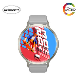 Montre connectée AMOLED de 1,75 pouce M11-DM90, ultra-fine de 9,9 mm, étanche IP67, avec détection de santé et suivi du sommeil, couleur argent - Product Image 2