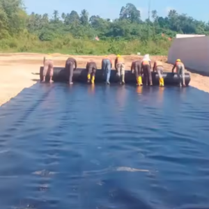 Géomembrane en plastique HDPE LDPE PVC <span class=keywords><strong>EPDM</strong></span> de 1 mm, 1,5 mm, 2 mm pour revêtement de bassin, de barrage et de biodigesteur de déchets - Product Image 6