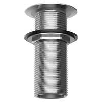 Raccord traversant en acier inoxydable 316 durable de longueur standard avec écrou et joint, raccords de plomberie pour bateaux, yachts, marine