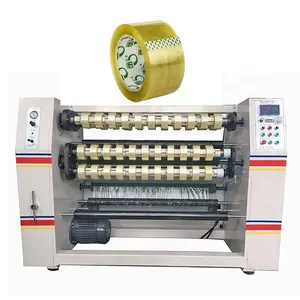 Semi auto OPP film adhesive tape slitter and rewinder