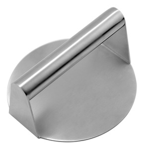 Presse à hamburgers en acier inoxydable 14x14 cm, plaque de pressage robuste pour la cuisson, la pâtisserie et le barbecue - Product Image 1