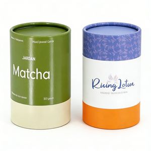 Caja de Embalaje de Cartón Reciclado para Sales de Baño y Cosméticos, Caja Redonda de Papel Kraft para Perfume, Crema, Loción, Tubos de Regalo - Product Image 4