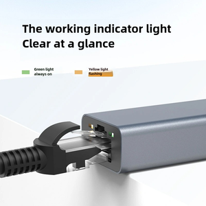 Adaptateur réseau intelligent <span class=keywords><strong>portable</strong></span> en aluminium Type C vers RJ45, adaptateur USB vers <span class=keywords><strong>Ethernet</strong></span> pour <span class=keywords><strong>PC</strong></span> <span class=keywords><strong>portable</strong></span>, carte réseau 1000M/Gigabit - Product Image 4