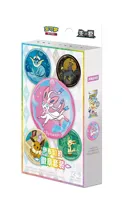 Подарочный набор 17.5 Badge Genuine Simplified Chinese Pokemon TCG: запечатанные упаковки, промо-редкие карты, коллекционный предмет для хобби