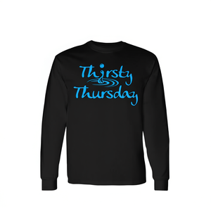 T-shirt à manches longues « Thirsty Thursday » promotionnel pour la bière, le vin et les margaritas - Product Image 3