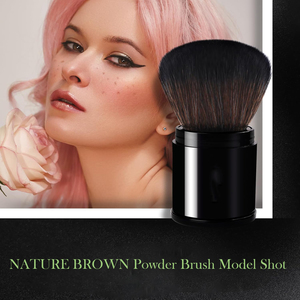 Pinceau de maquillage Kabuki rétractable, pinceaux à poudre <span class=keywords><strong>Daubigny</strong></span> fond de teint pinceau de fond de teint de voyage pour blush bronzant et poudre - Product Image 6