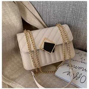 Cartera de lujo para mujer, bolso bandolera con cadena personalizada, bolso de mano moderno para mujer - Product Image 4