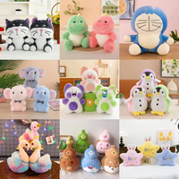 Jouets en peluche de 8 pouces en gros pour machines à griffes, super doux, avec rembourrage en coton PP, pour jeux de lancer de mariage