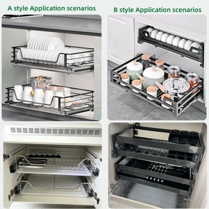 Contemporary Design Soft Close Galvanized Sheet SideMount <b>Drawer</b> <b>Slide</b> 45kg Load Capacity Easy Installation for Kitchen Cabinet - Product Image 6
